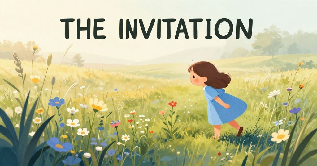 Main_Character looking at - minimalist opening scene from The Symphony of the Meadow