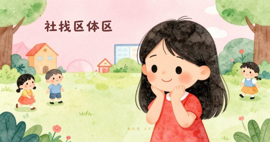 Mei joining a welcoming group at the community center