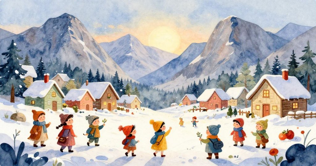 Close-up of melting frost revealing fresh earth and green shoots.