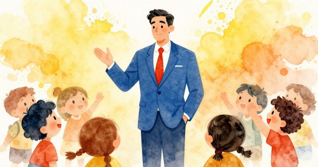 Diplomat urging unity among factions during negotiations - hopeful mid shot illustration