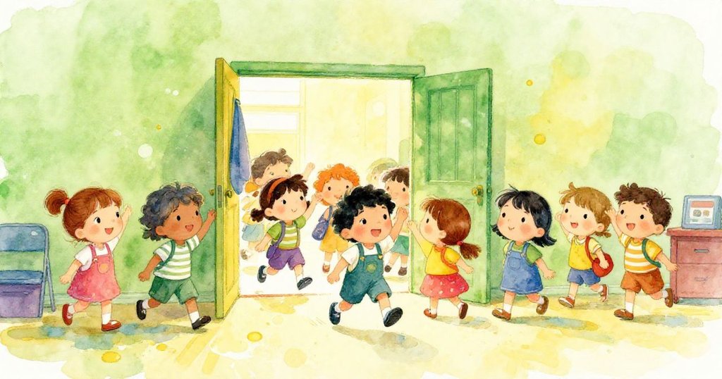 Friends bursting through the backstage door to support Lily