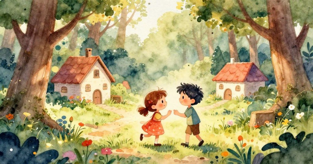 Villagers joyfully participating in the river clean-up effort.