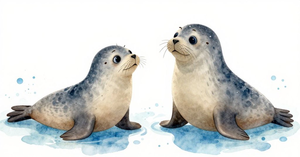 Pippin and the wise seal sharing stories by the ocean