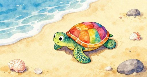 The Colorful Turtle's Adventure