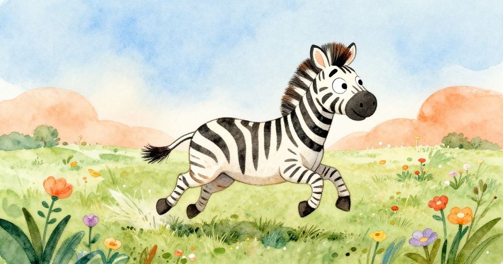 斑馬扎拉鼓起勇氣，衝出她的圍欄，感受著鬃毛中的風。