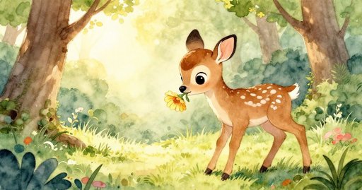The Kind Fawn and the Flower