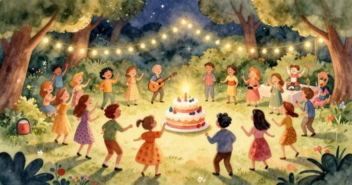 The Great Party at Night