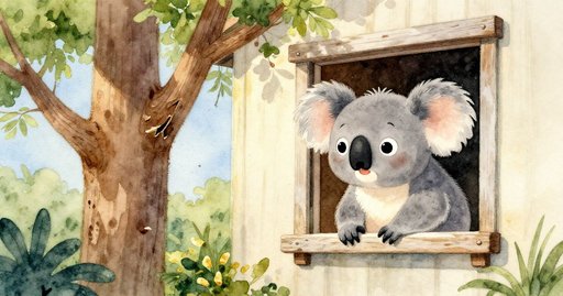 The Koala's Journey to Safety