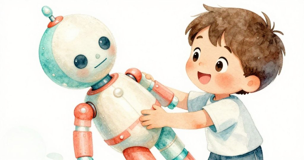 本專注展示手中充滿質感的撞擊娃娃玩具，細節豐富，安全遊戲理念逐步展現。