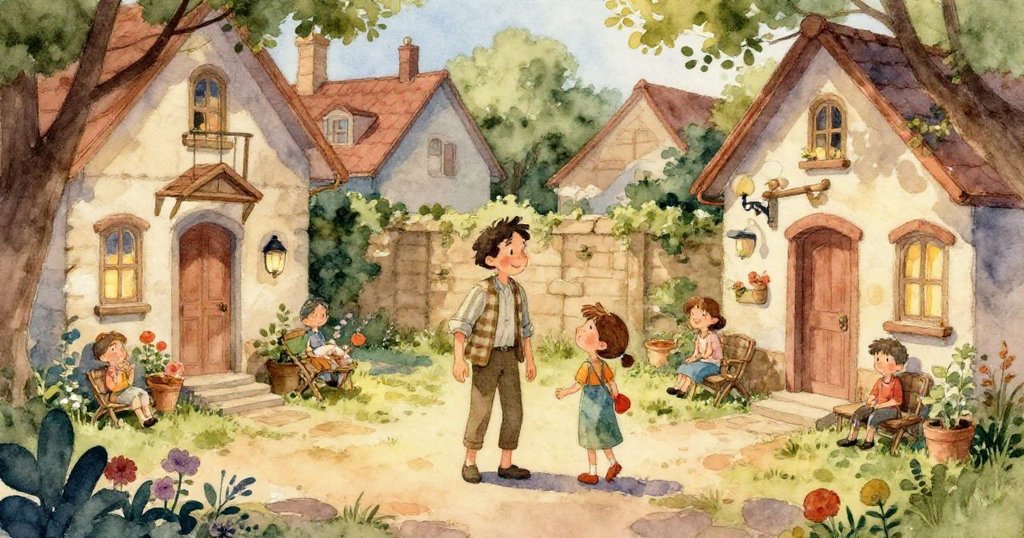 細膩描繪秘密信件放在老石頭上，雨滴點綴著石紋，象徵著被遺忘的夢想與藏匿的地圖，神秘而溫柔。