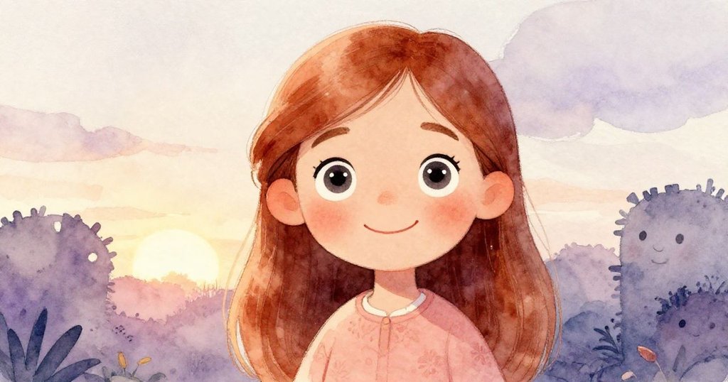 Eleanor面帶驚嘆凝望天空，眼神明亮流露好奇與興奮，記錄她追尋未知的始點。