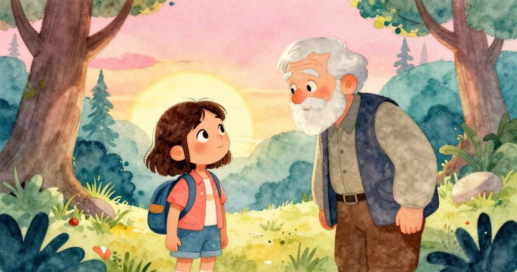 米婭在森林空地上與智者相遇,彼此交換心意,智慧指引溫暖感動,揭示隱藏遺產真相