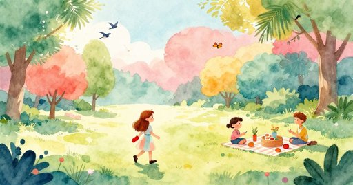 Sunlit Picnic Surprise