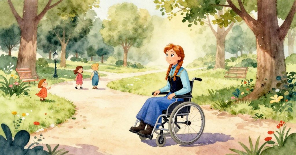 透過水下視角觀察公園溪流的流動，石子與野花倒影交織，營造神秘寧靜的自然世界，充滿詩意。