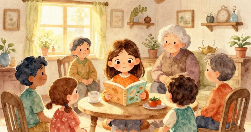 Emma回到家人懷抱中,與祖母及親友溫馨交談,笑容滿面迎接新希望,故事歸於圓滿結局。