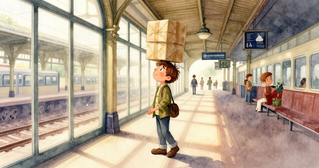 艾利亞斯的鞋步映出決心，光影交錯於光滑地板上，細節呈現旅途中行動與成長。