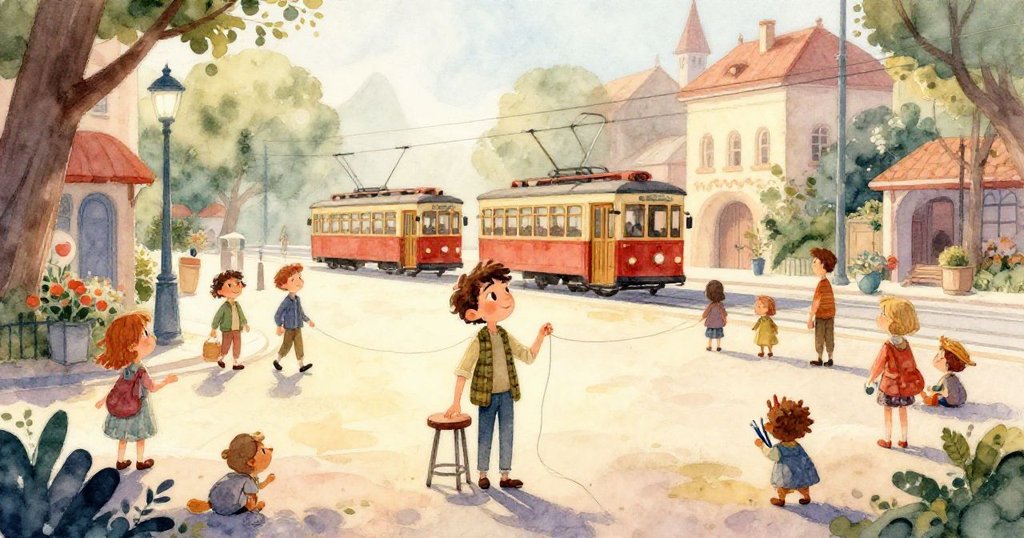 透過水下視角見到Lucas伸手取出濕透稿紙，水滴閃爍中映出細緻線條，呈現出城市噴泉的夢幻一刻。