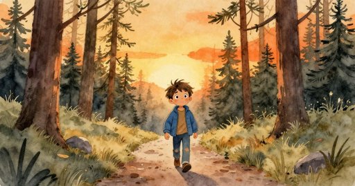 Jordan at Dusk on the Trail