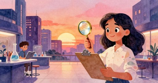 Leila at the Science Hall