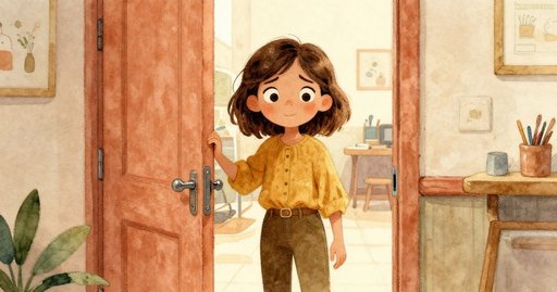 Mia Before the Studio Lights