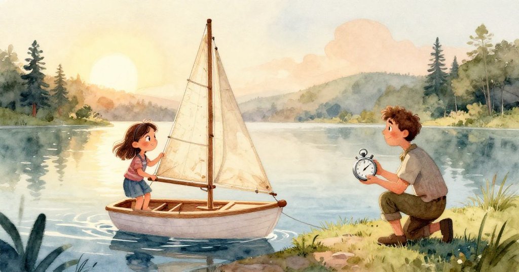 近鏡展現Mara製作的彩繪帆船甲板與遠處黃橙施工起重機對比，細節豐富表現出手工與工地元素。