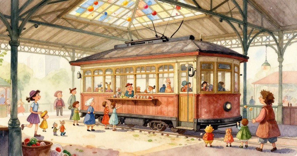 達里奧靜靜觀察散落石板上的花瓣與藥草箱，陽光柔和灑下，呈現出如季節般平靜而美麗的畫面。