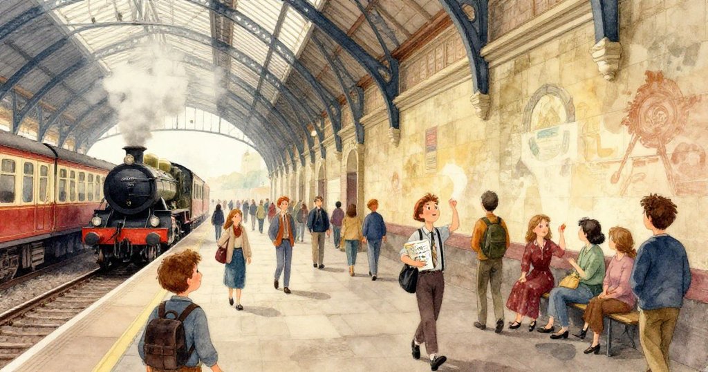 科林輕觸牆上層疊的斑駁顏料,極近鏡頭展現出細膩的歷史痕跡與探索情感。