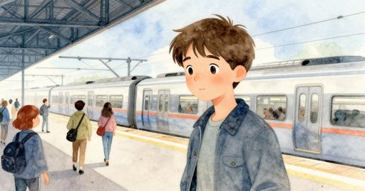 Evan at the Quiet Platform