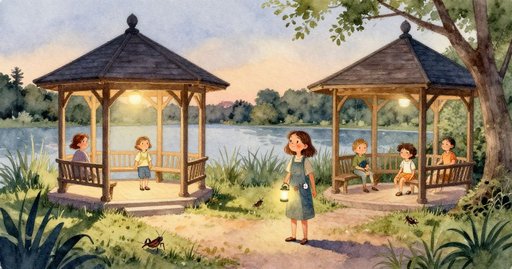 Footsteps Under the Pavilion