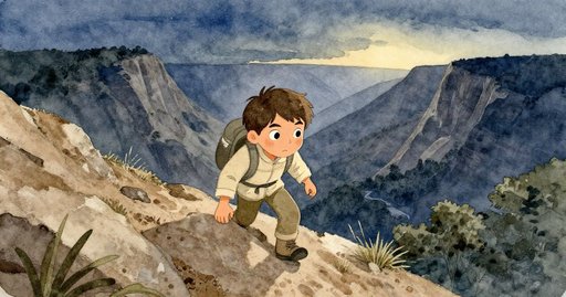 Hiker at First Light