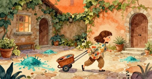 Twilight in the Courtyard