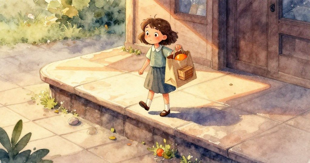 Mara伸出精緻的手掌輕握著具有紋理的紙袋，小木盒隱約可見刻有精美細節的鑰匙，透露出神秘搖籃曲情調。