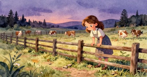 Nightfall by the Broken Fence