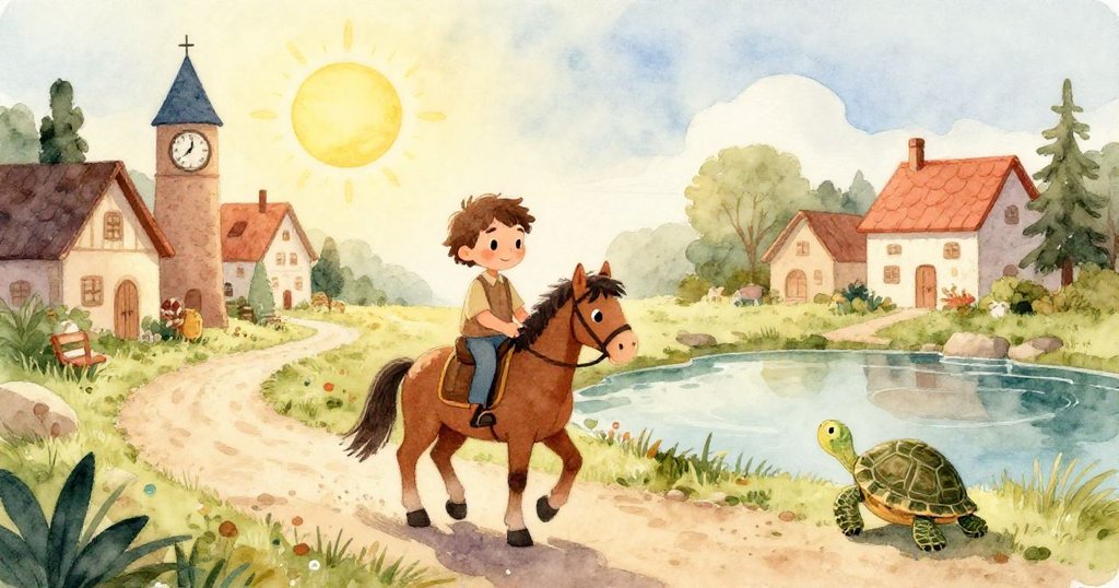 筆記本攤開在濕潤石頭上，頁面倒映出小綠龜的身影，光影柔和自然，展現意想不到的奇妙瞬間。