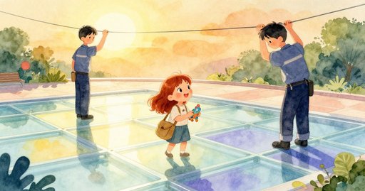 Steps on the Light Grid