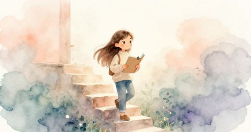 Mira on the Roof at Dawn