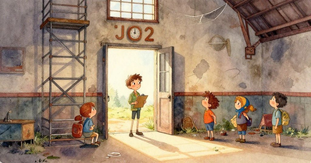 喬納斯專注調整麥克風支架，手部特寫展現纜線拉扯金屬的微妙動態，工業細節鮮明。