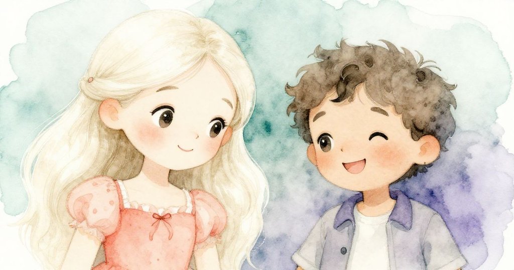 派對後瑪麗亞與弟弟在柔和燈光下靜坐共享寧靜時刻，臉上流露出滿足與溫馨情感，氛圍安詳。