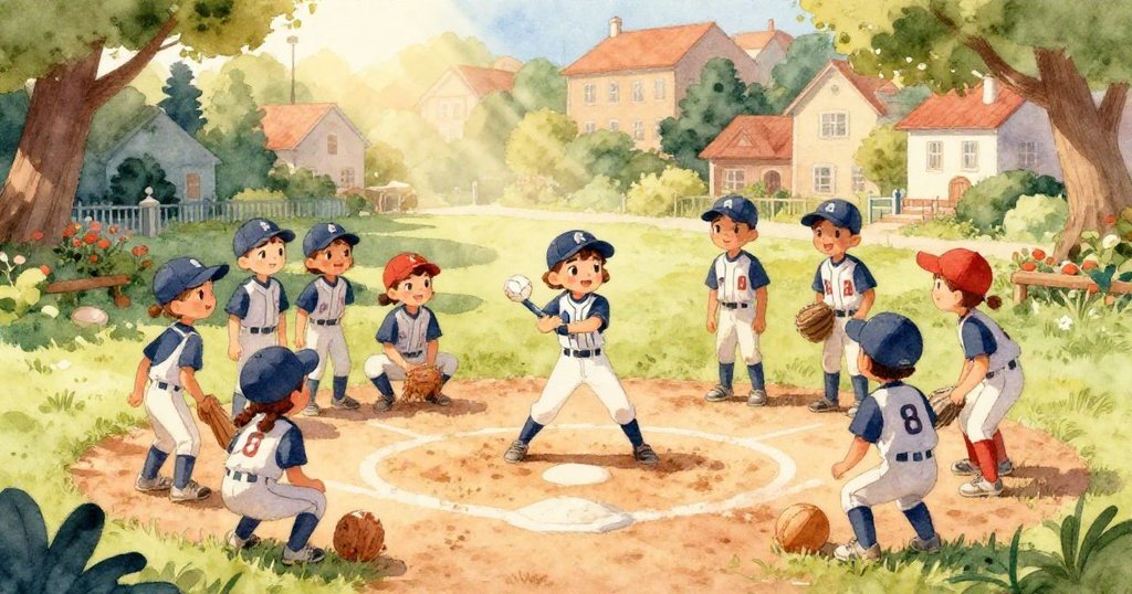 莉拉專注握著大手套，仔細清理粉筆，展現決心與準備迎接比賽的堅定態度。