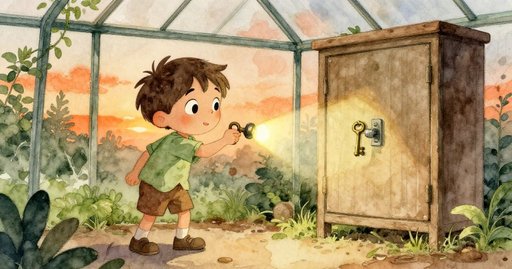 Milo Inside the Greenhouse