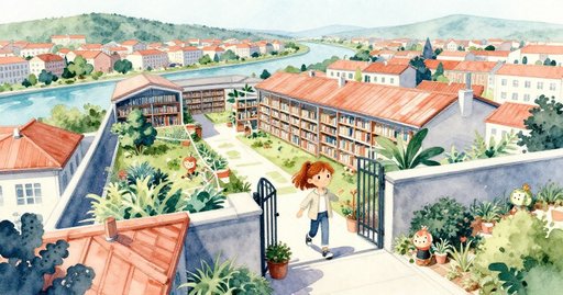 Afternoon on the Rooftop Garden