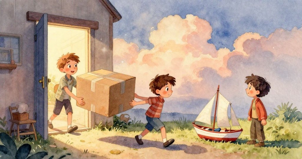 喬納完成任務後,見小綠蛙躍入水桶揮灑顏料,刷子翻滾在牆邊,畫面充滿愉快趣味並暗示故事未完待續。