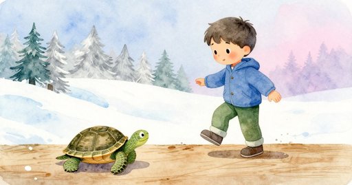 Turtle on the Plank at Dawn