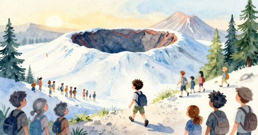 Theo at the Old Crater