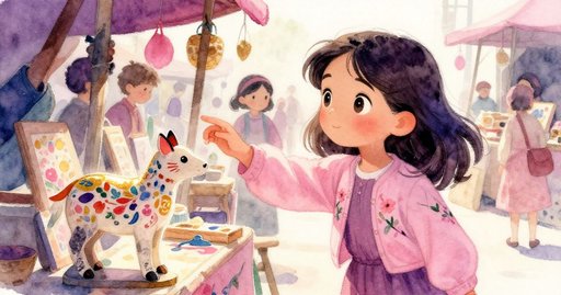 Leila at the Spring Market