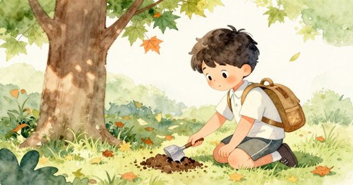 Kai Beside the Old Maple