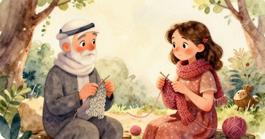 Lena透過自己視角看見貓咪撲向飛舞的毛線，手急伸想抓回來，臉上驚訝且焦慮。