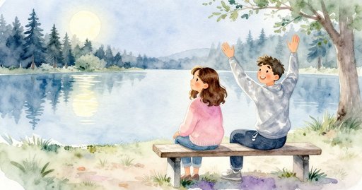 Moon Lines on the Bridge