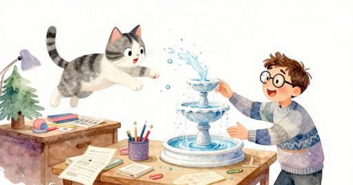 Evening at the Cluttered Desk