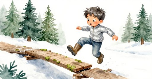 Mateo at the Footbridge